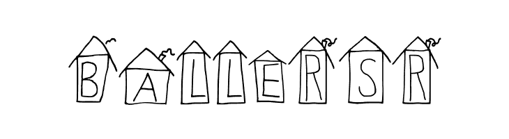 Alphabet Houses Regular  Free Fonts Download