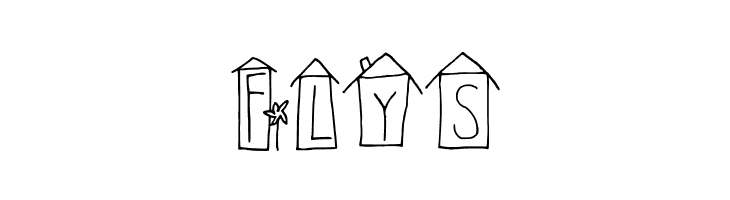 Alphabet Houses Regular  Free Fonts Download