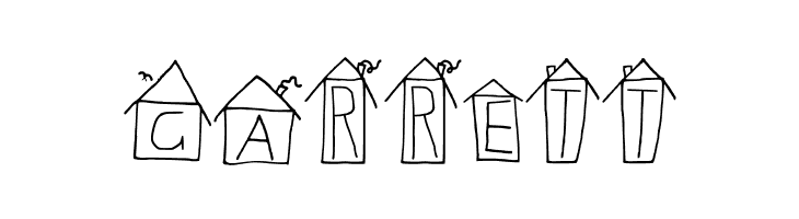 Alphabet Houses Regular  Free Fonts Download