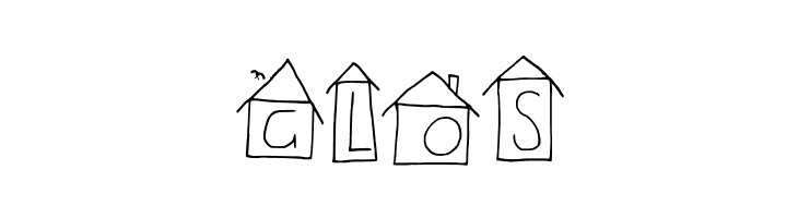Alphabet Houses Regular  Free Fonts Download