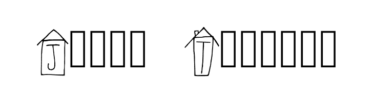 Alphabet Houses Regular  Free Fonts Download