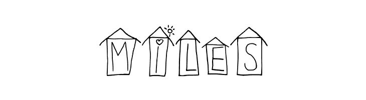 Alphabet Houses Regular  Free Fonts Download