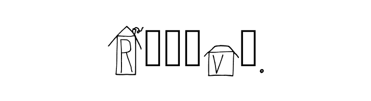 Alphabet Houses Regular  Free Fonts Download