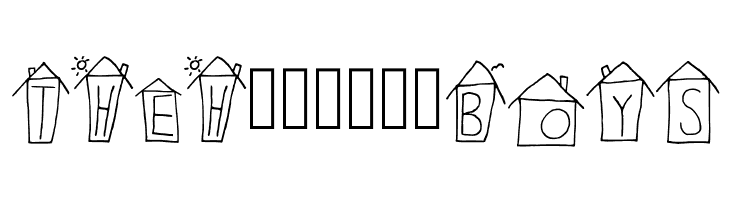 Alphabet Houses Regular  Free Fonts Download