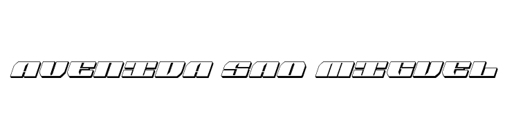 Joy Shark Semi-Condensed 3D Italic  Free Fonts Download