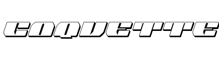Joy Shark Semi-Condensed 3D Italic  Free Fonts Download
