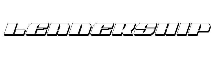 Joy Shark Semi-Condensed 3D Italic  Free Fonts Download