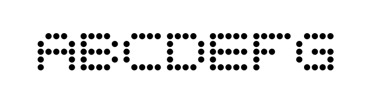 5x5 Dots  Free Fonts Download