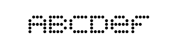 5x5 Dots  Free Fonts Download