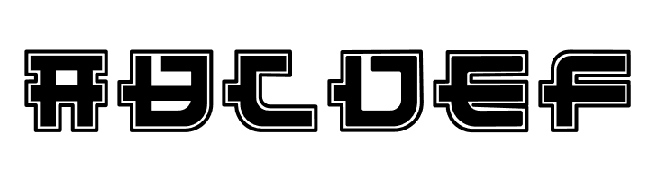 Funny Samurai Outline  Free Fonts Download