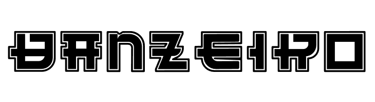 Funny Samurai Outline  Free Fonts Download