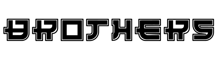 Funny Samurai Outline  Free Fonts Download