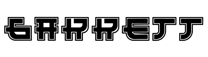 Funny Samurai Outline  Free Fonts Download