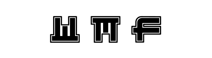 Funny Samurai Outline  Free Fonts Download