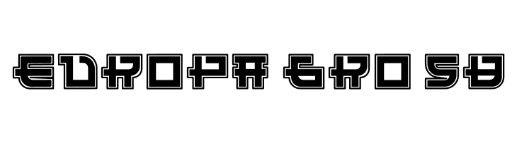 Funny Samurai Outline  Free Fonts Download