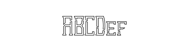 Dezert Outline Dash  Free Fonts Download