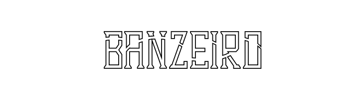 Dezert Outline Dash  Free Fonts Download