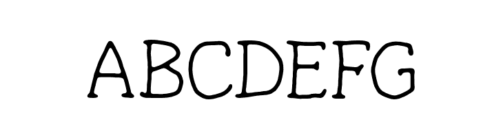 ABCDEFG FortuitousMouse Font