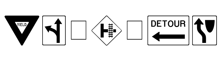 RoadSign Medium  Free Fonts Download