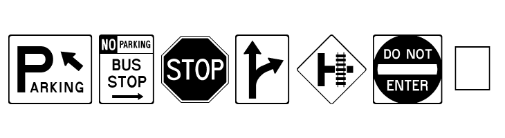 RoadSign Medium  Free Fonts Download