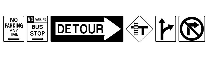 RoadSign Medium  Free Fonts Download