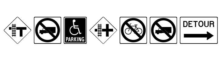 RoadSign Medium  Free Fonts Download