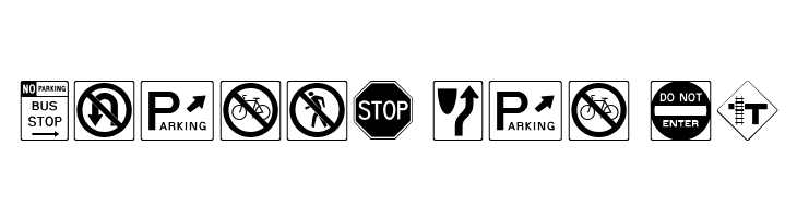 RoadSign Medium  Free Fonts Download