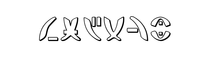 Zeta Reticuli 3D  Free Fonts Download