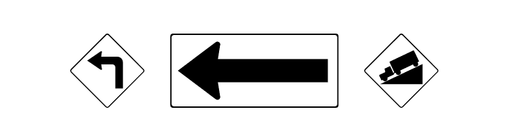 Road Warning Sign Medium  Free Fonts Download