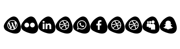 Social Logos Color  Free Fonts Download