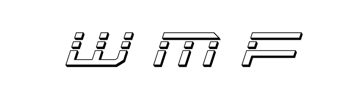 QuickQuick 3D Italic  Free Fonts Download