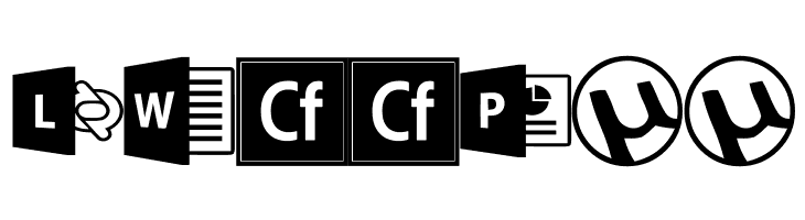 Font Logos Programs  Free Fonts Download