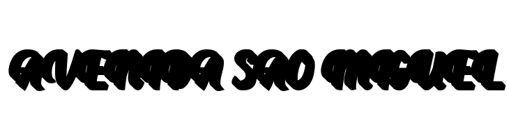 AprileaExtrudedDemo  Free Fonts Download