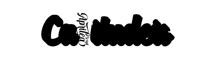 AprileaExtrudedDemo  Free Fonts Download