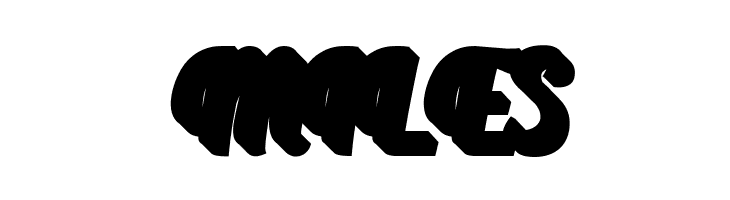 AprileaExtrudedDemo  Free Fonts Download