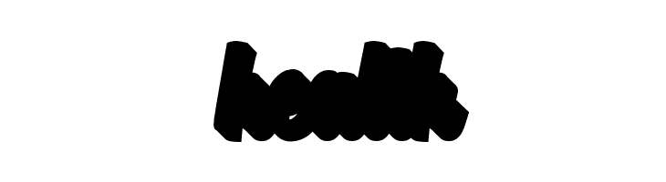 AprileaExtrudedDemo  Free Fonts Download