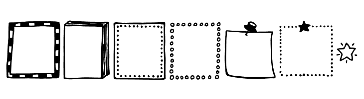 Tanaestel Doodle Frames Regular  Free Fonts Download