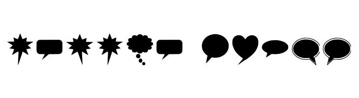 solid-speech-bubbles-paul-tos  Free Fonts Download