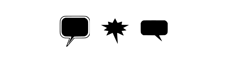 solid-speech-bubbles-paul-tos  Free Fonts Download