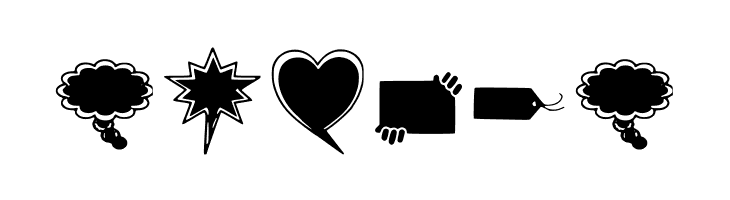 solid-speech-bubbles-paul-tos  Free Fonts Download