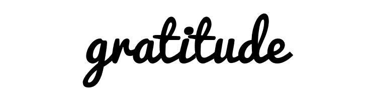 gratitude iCielPacifico Font