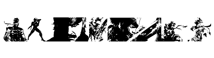 Metal Gear Solid The Phantom Font  Free Fonts Download