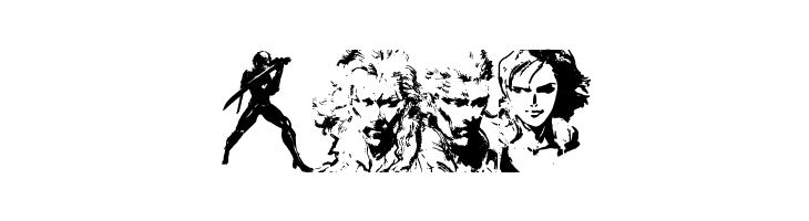 Metal Gear Solid The Phantom Font  Free Fonts Download