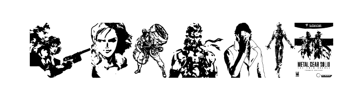 Metal Gear Solid The Phantom Font  Free Fonts Download
