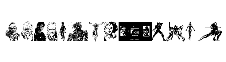 Metal Gear Solid The Phantom Font  Free Fonts Download