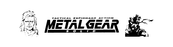 Metal Gear Solid The Phantom Font  Free Fonts Download