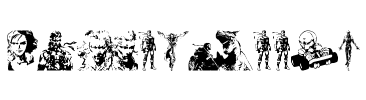 Metal Gear Solid The Phantom Font  Free Fonts Download