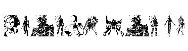 Metal Gear Solid The Phantom Font  Free Fonts Download