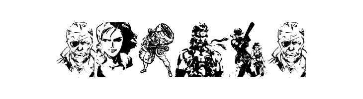 Metal Gear Solid The Phantom Font  Free Fonts Download