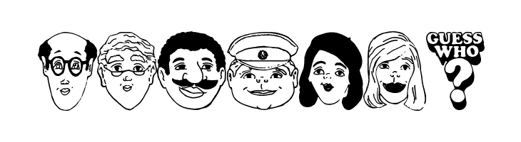 Guess Who?  Free Fonts Download